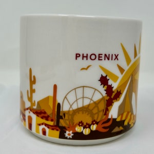 Taza de Starbucks Phoenix Arizona taza de café You Are Here naranja