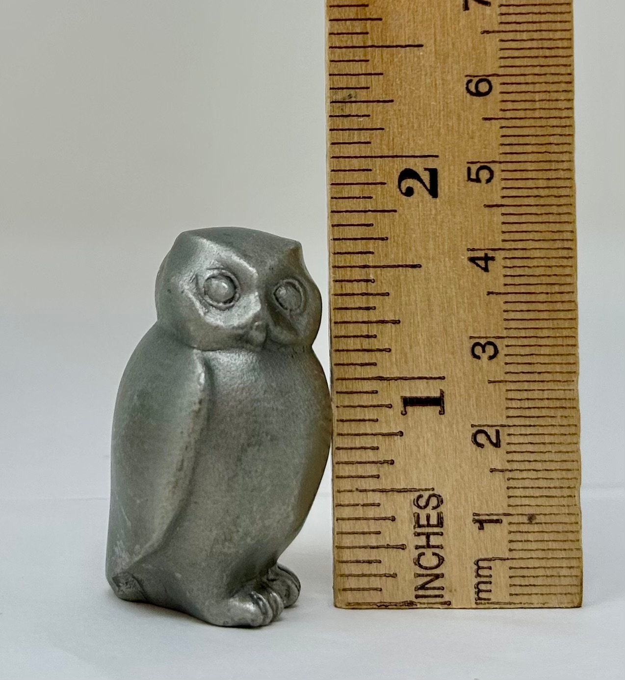 Vintage Selangor Pewter Miniature Figurine Owl 7732 - Etsy