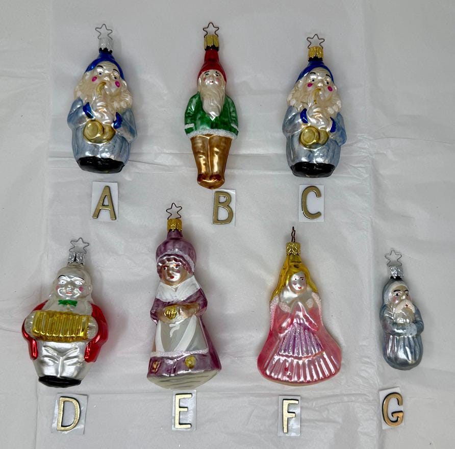 Vintage Inge Glass Ornament - Etsy