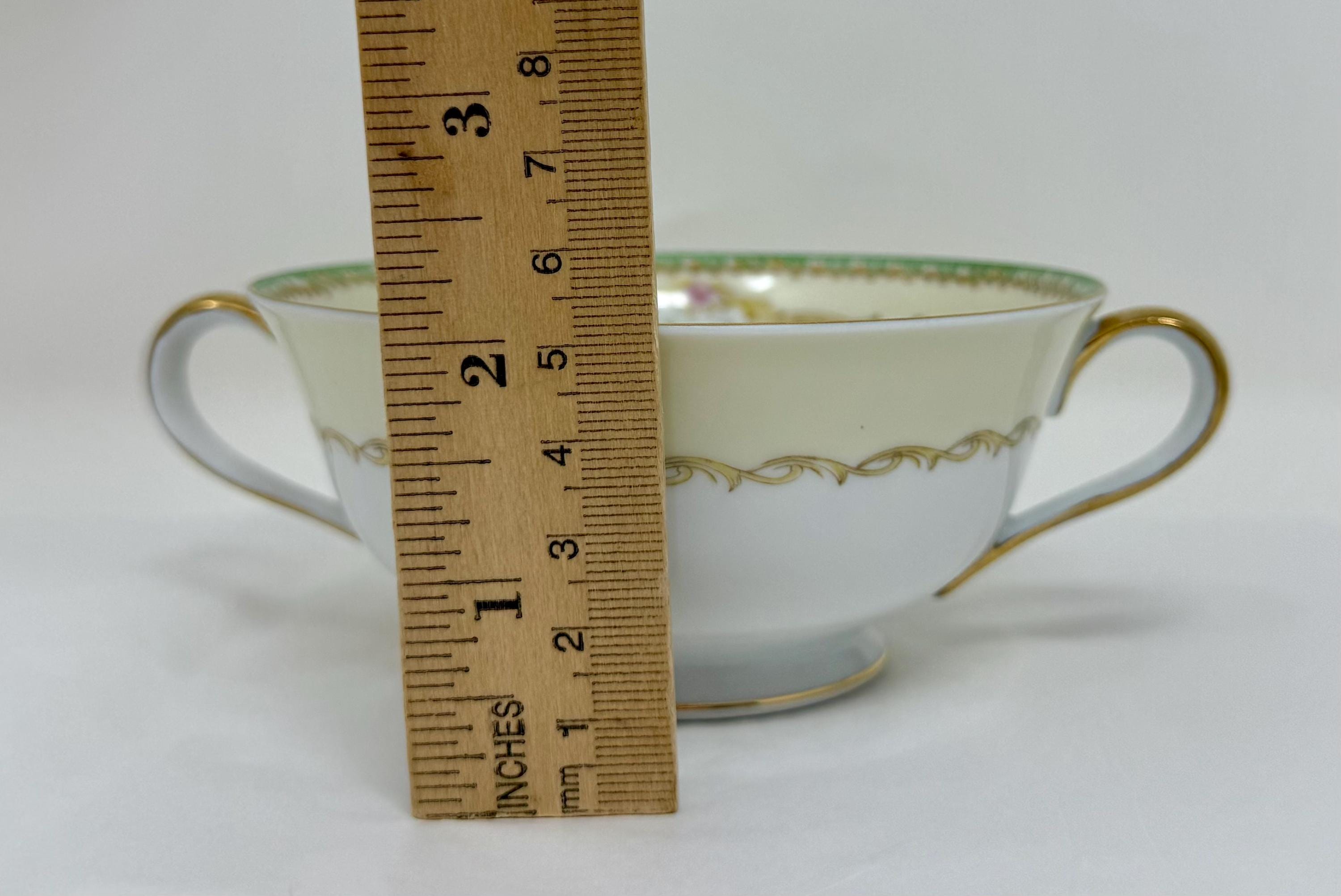 Vintage Noritake Double Handled Soup Bowls – M-in-wreath Japan