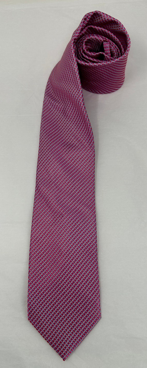 Nordstrom brocade pink tie necktie 100% silk classic necktie View 3