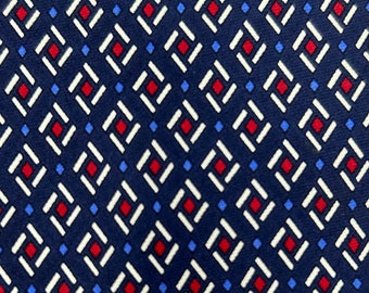 Ralph Lauren silk tie necktie navy blue red