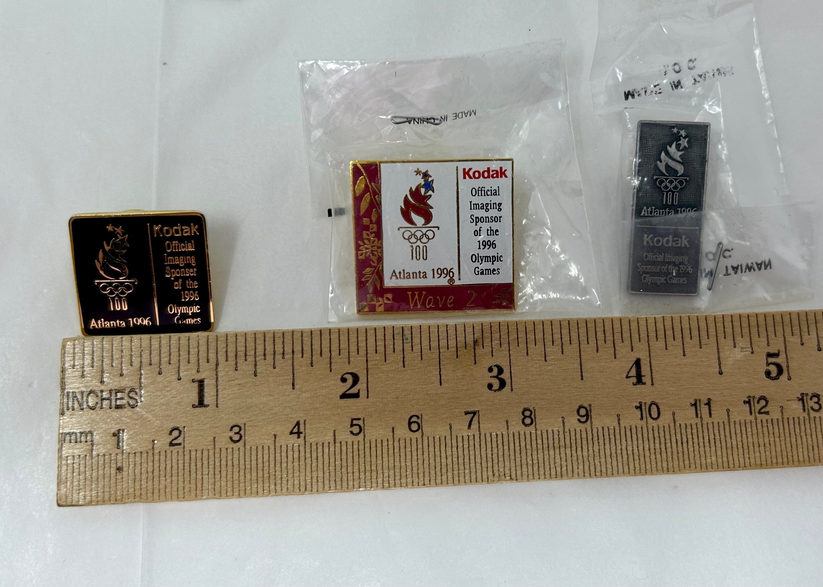 Set of 6 1996 Olympics Pins Kodak Sponsor Memorabilia Atlanta