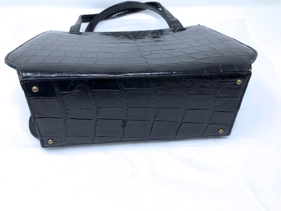 Palizzio New York croc purse black handbag purse - image 6