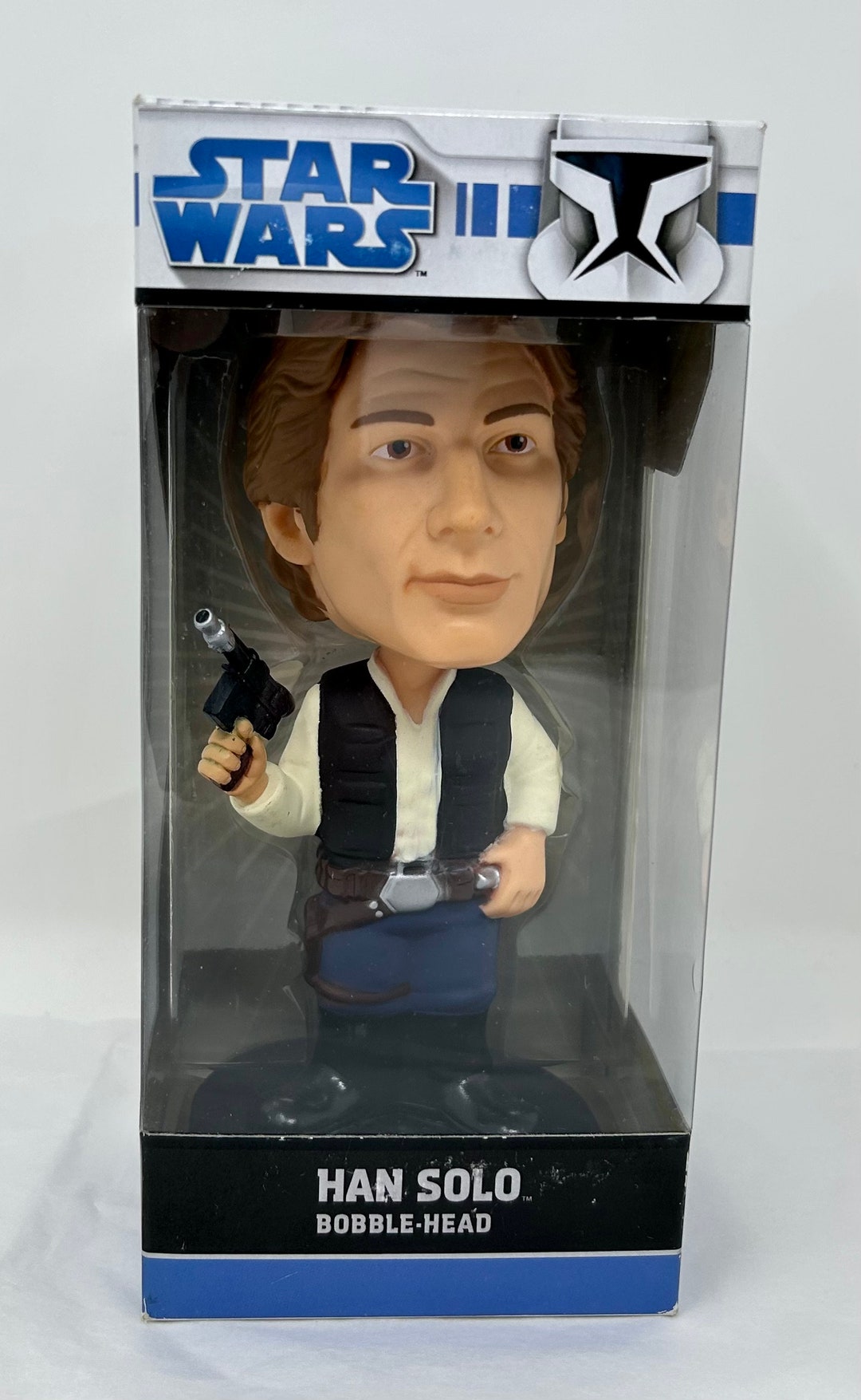 Vintage Star Wars Han Solo Bobblehead Toy Doll Mint New