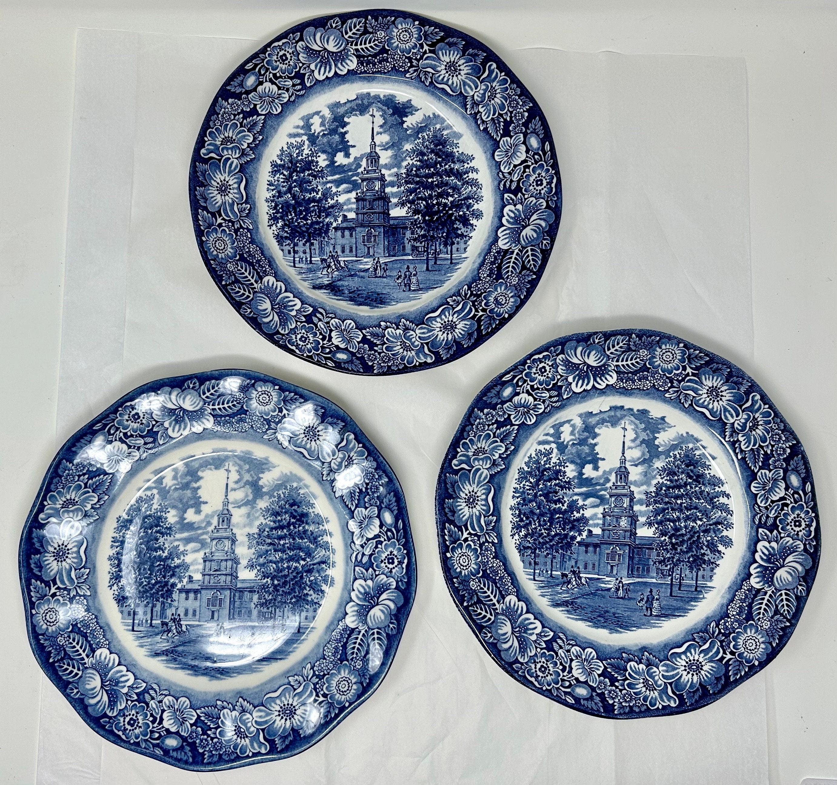 LIBERTY BLUE Englamd プレート Liberty blue plates - Etsy Polska
