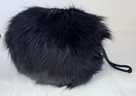 Elegant Genuine Fox Muff Stunning Brand NEW Custom MADE Fox Fur MUFF Winter White  main image 3