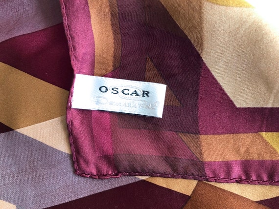 Oscar la Renta square silk scarf pocket - image 4