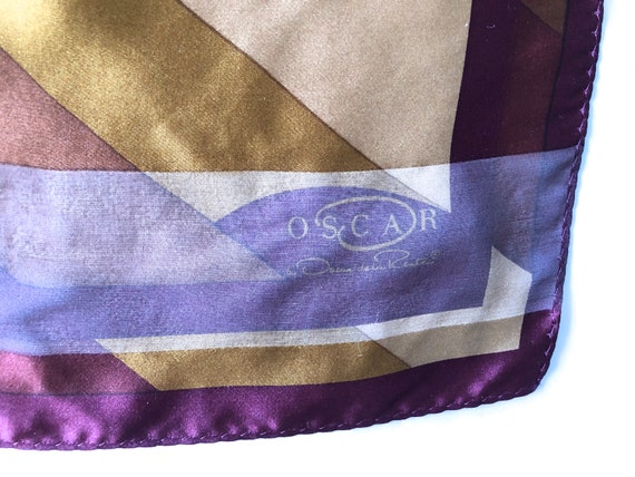 Oscar la Renta square silk scarf pocket - image 5