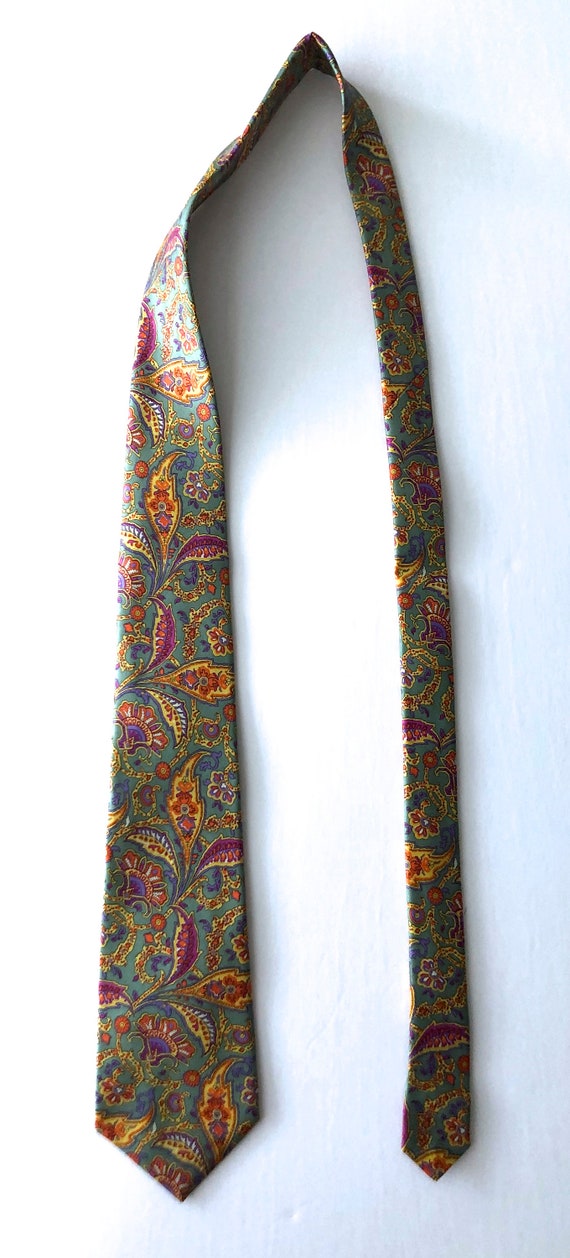 mint Jim Thompson silk tie necktie - image 8