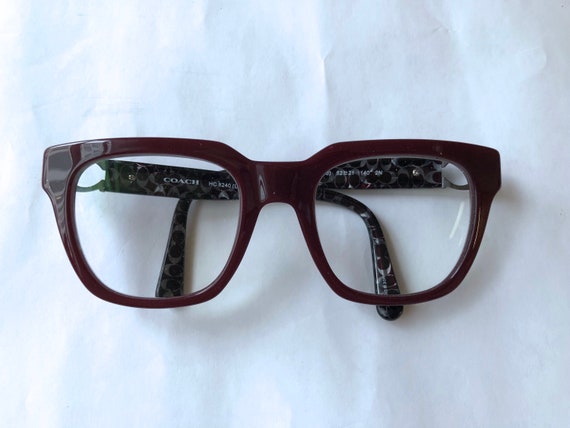 Coach HC8240 eyeglasses frames burgundy large lens - image 1