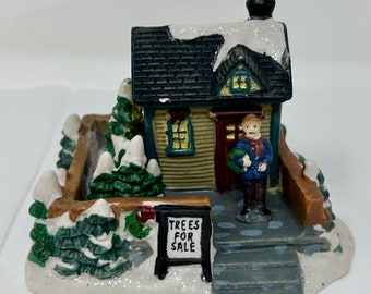 Cobblestone Corners 2003 & 2001 Christmas Village House, Man, Horse and  Carriage Great Condition -  Hong Kong
