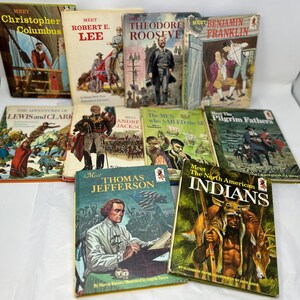 10 Vintage Random House books Meet history children set teaching 1960&#39;s