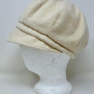 Cream Baker Boy Cap - Etsy