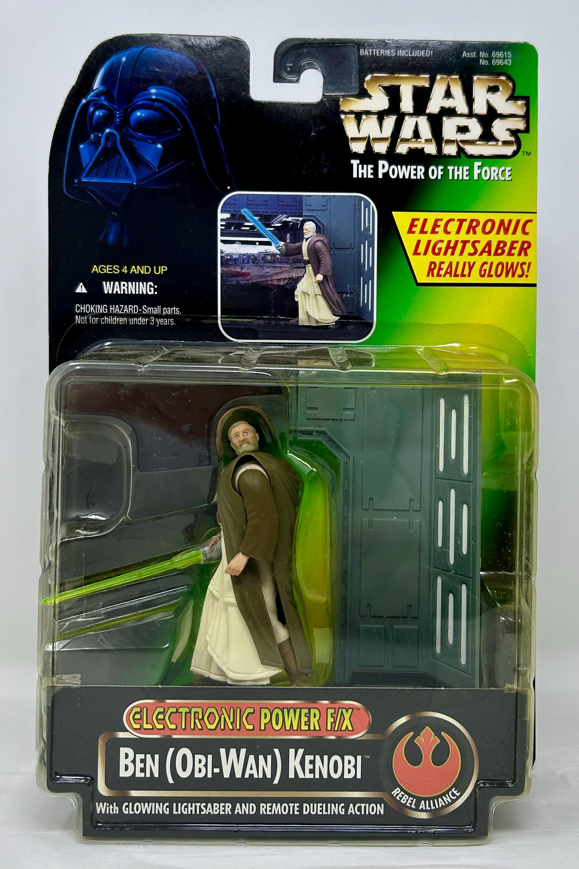 Vintage 1996 Kenner Star Wars Ben Obi-wan Kenobi Electronic Power