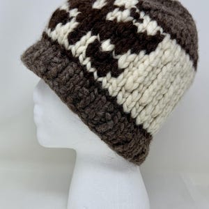 Handmade coast Salish, authentic Cowichan hat toque 100% Wool Inspired by an introspective deep dive @theironsnail did  main image 4