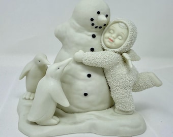 Department 56 Bisque porseleinen beeldje Snowbabies kerstdecoratie "All We Need Is Love" 68860 Winter Tales