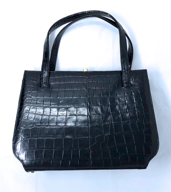 Palizzio New York croc purse black handbag purse - image 4