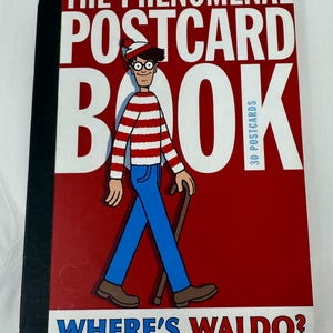 Onde está o Wally? O livro de cartões postais fenomenais: jogos de quebra-cabeça infantis por Martin Hanford