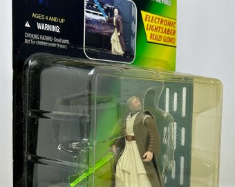 Vintage 1996 Kenner Star Wars Ben Obi-wan Kenobi Electronic Power