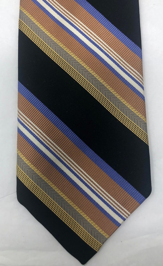 Vintage silk stripe Robert Talbott tie necktie bro