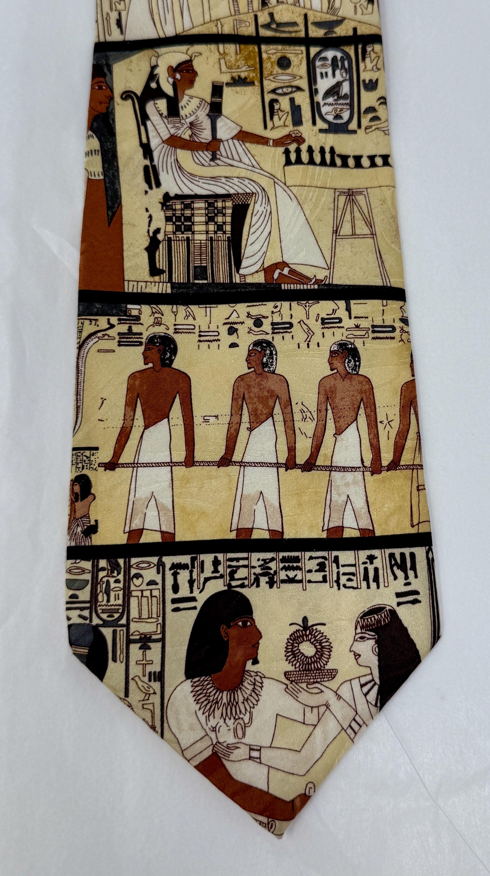 Museum Artifactsによるヴィンテージエジプトシルクネクタイ