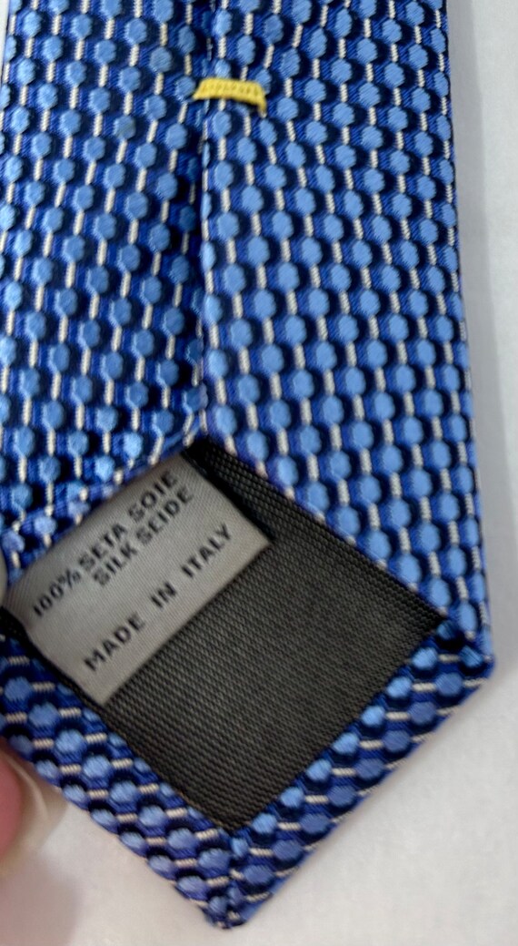 Canali 1934 woven silk tie blue necktie tie navy - image 7