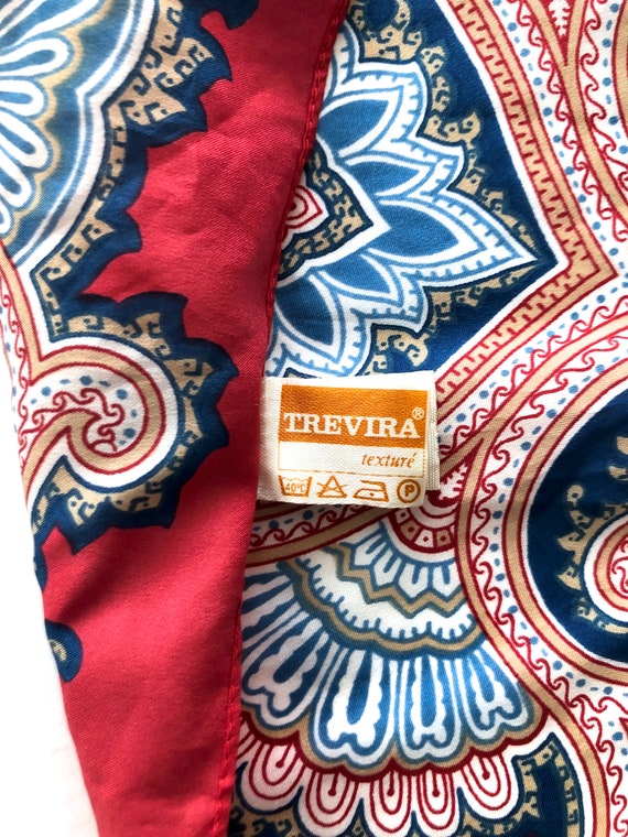 vintage Trevira scarf square neck hair Italy - Gem