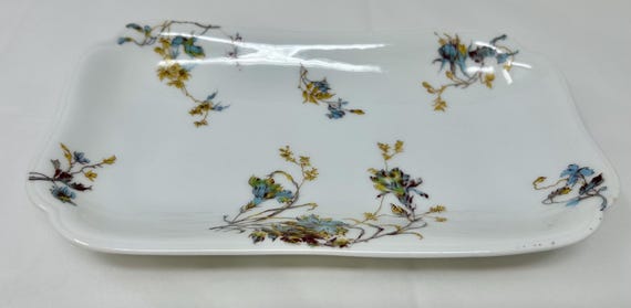 Vintage Haviland Limoges France Floral Tray – H&C Depose Rectangle