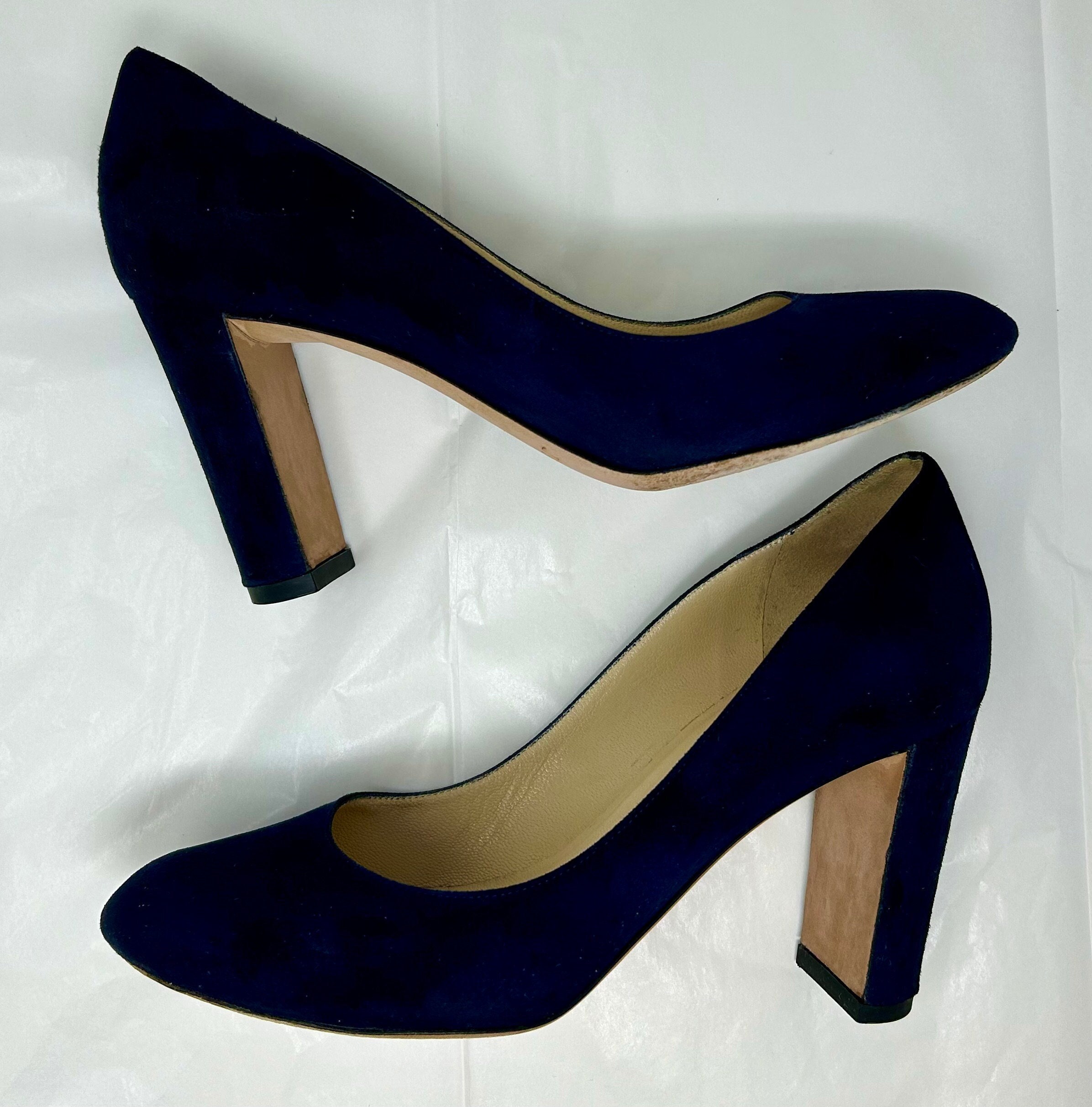 Jimmy choo blue suede pumps deals