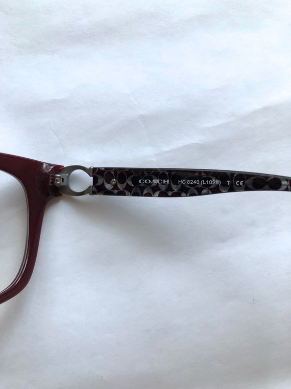 Coach HC8240 eyeglasses frames burgundy large lens - image 3