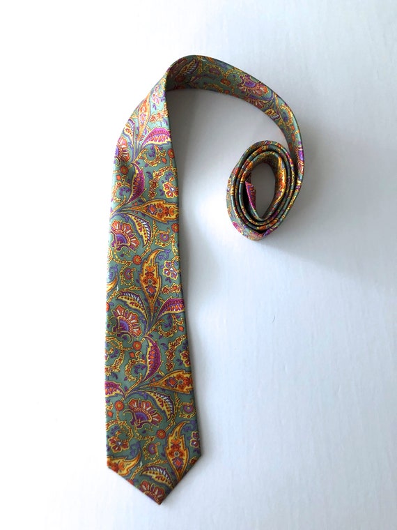 mint Jim Thompson silk tie necktie - image 3