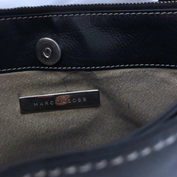 Marc jacobs deals black leather purse
