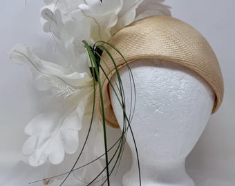 Vintage Jack Mcconnell Boutique Hat – Ivory Straw Cocktail  display picture 1