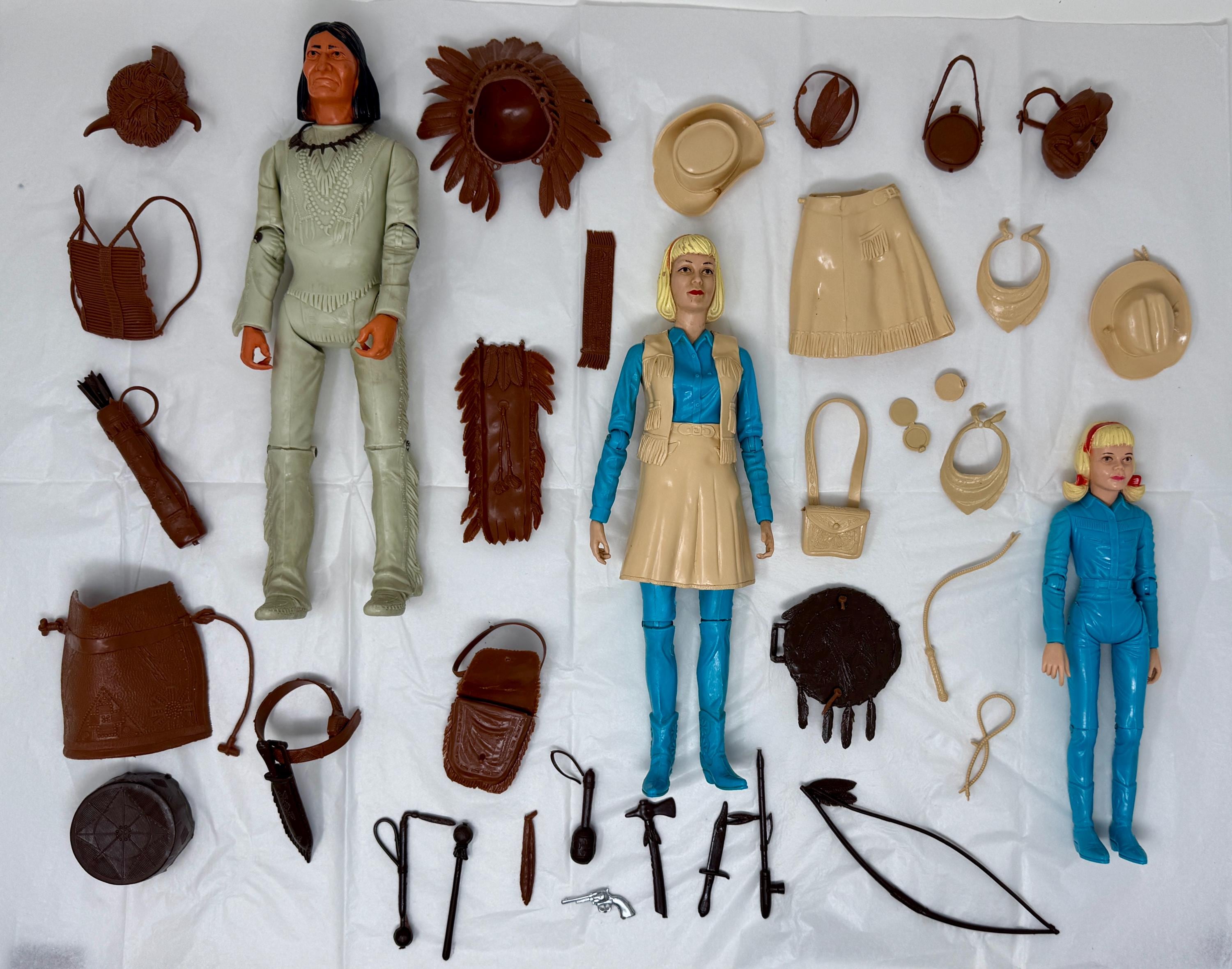 Vintage Marx Johnny West Figures & Accessories Lot Western