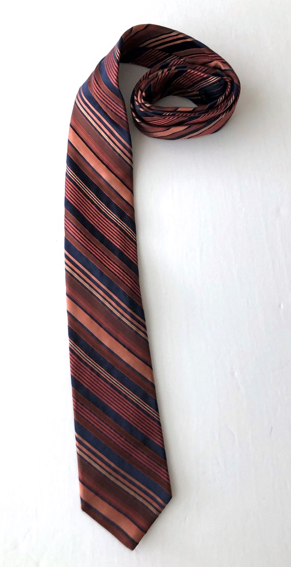 vintage Broletto strip silk tie necktie - image 2