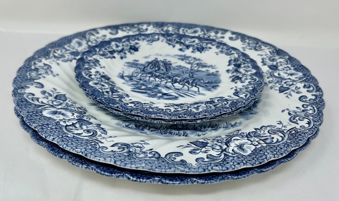 JOHNSON BRO.S 『jardiniere』 ディナープレート 4枚 JOHNSON BRO.S