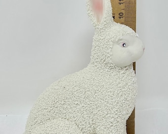 vintage Department 56 snow bunny rabbit figurine Snowbunnies Easter Snow Rabbit Easter Decor