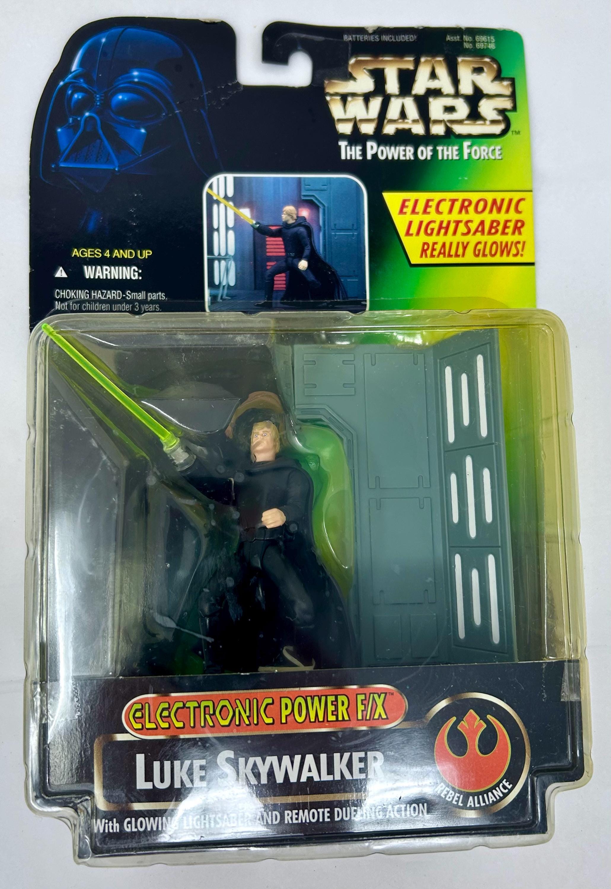 Vintage 1997 Kenner Star Wars Luke Skywalker Glowing Lightsaber