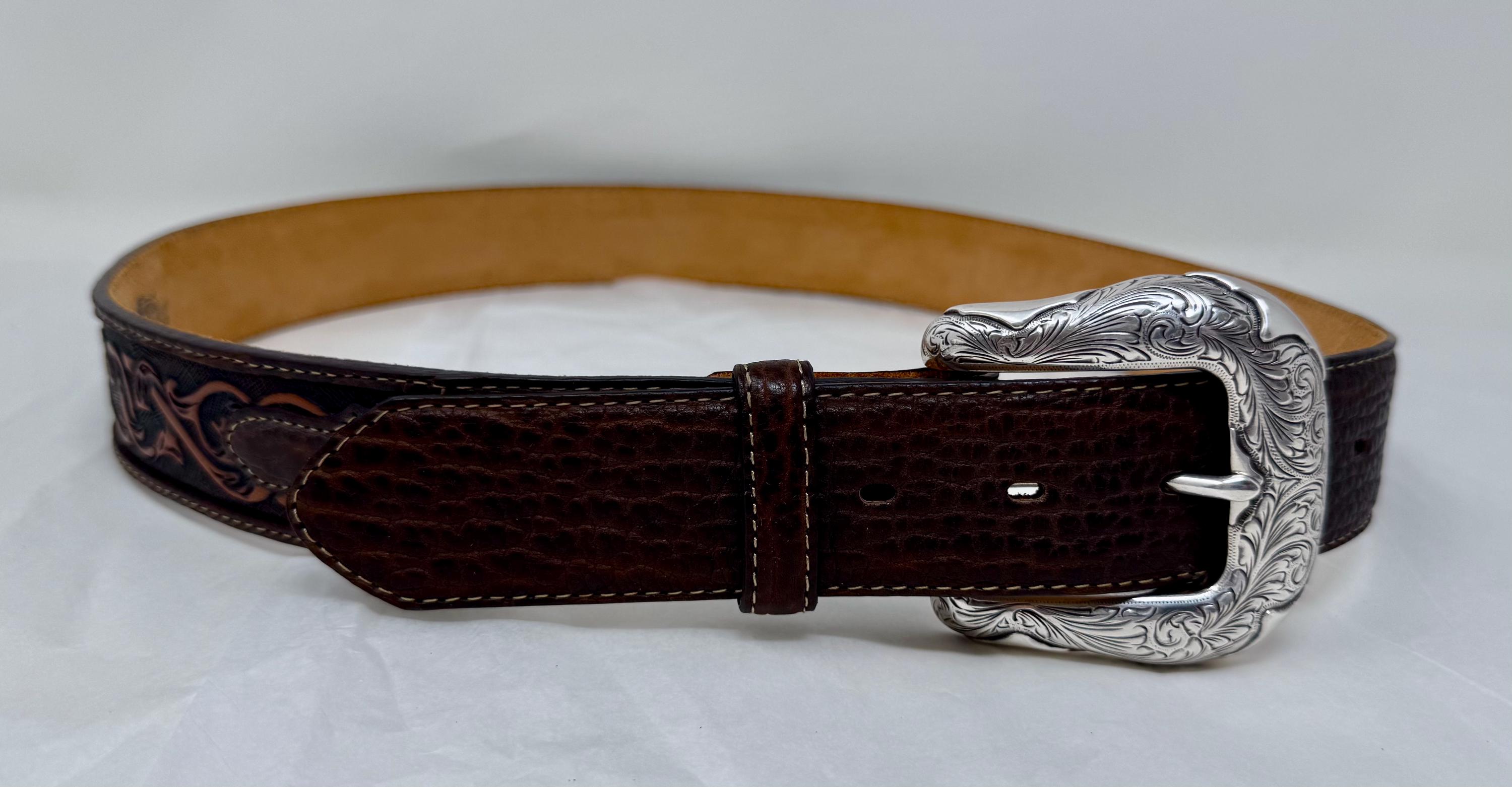 Texas Hommes Argent Métal Cowboy Western 3D Boucle Ceinture Rodéo Bull