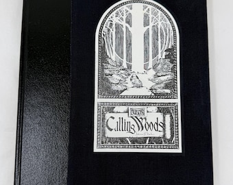 Vintage Signed James Davis The Calling Woods Book 1985 Woodland Poetry Illustrated Hardcover