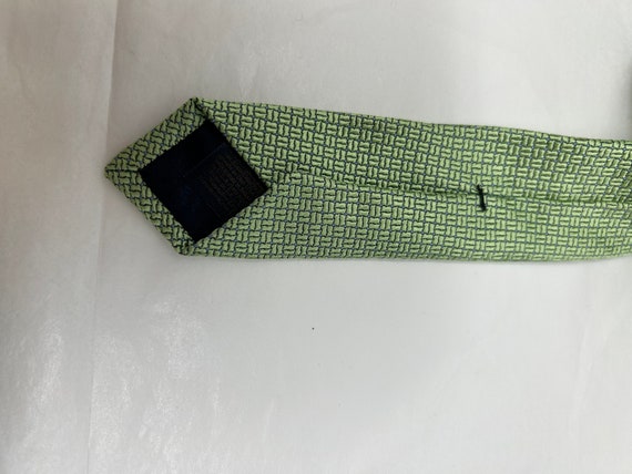 Brooks Brothers Makers silk tie green necktie - image 5