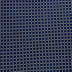 Ermenegildo Zegna 100% silk  necktie tie woven navy blue white