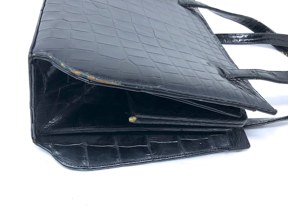 Palizzio New York croc purse black handbag purse - image 7
