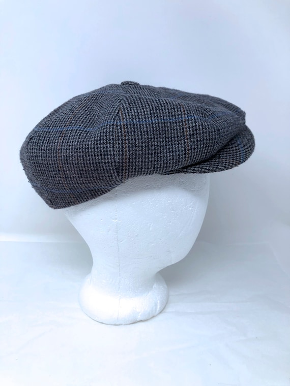 vintage Borsalino cap wool tweed newsboy 7 57cm It