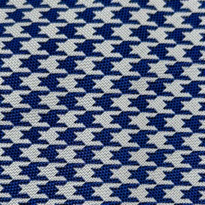 Paul Fredrick 100% silk tie necktie blue white check