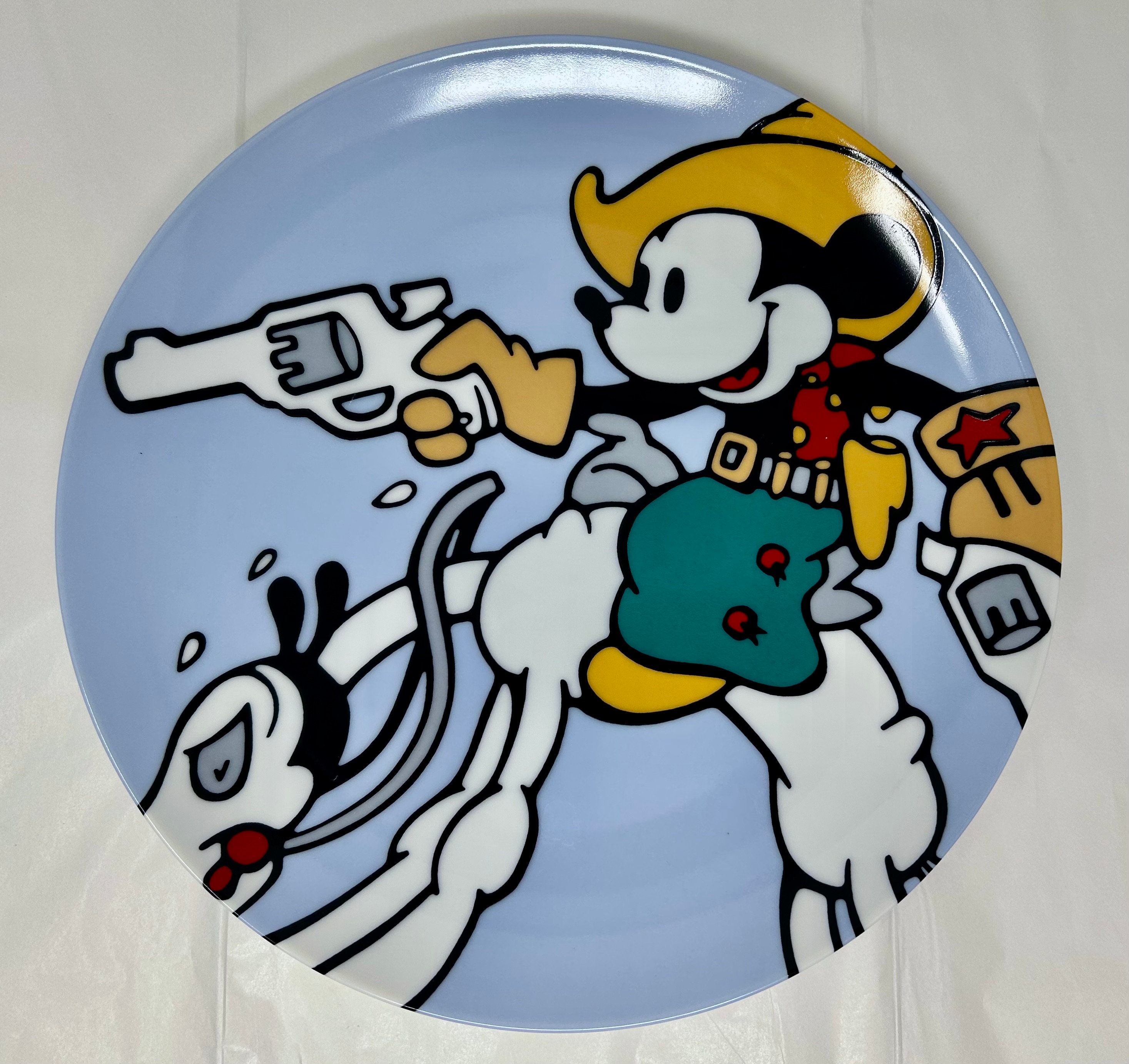 Vintage Mickey Mouse Cowboy Plate – Brenda White for Walt Disney