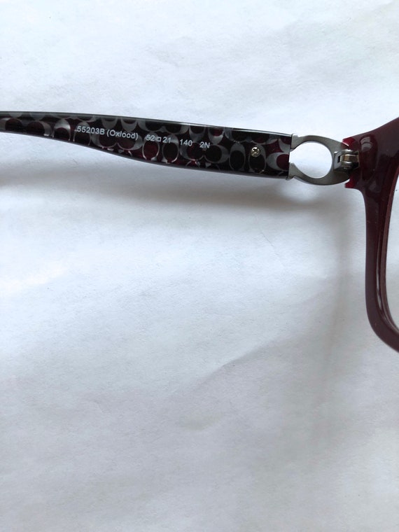 Coach HC8240 eyeglasses frames burgundy large lens - image 4