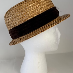 Vintage Skimmer Hat - Etsy