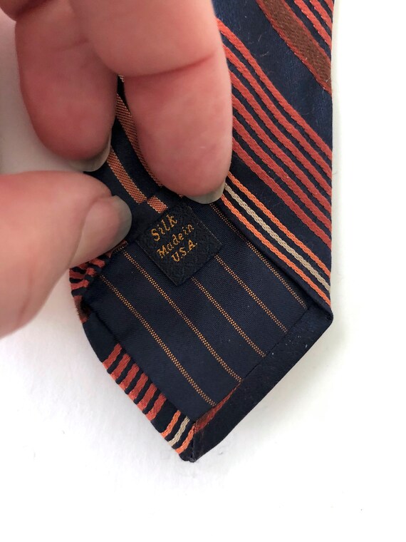 vintage Broletto strip silk tie necktie - image 5